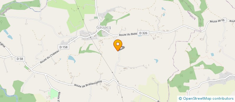 localisation de l'entreprise MONSIEUR MARCEL DARRACQ  BONNEGARDE