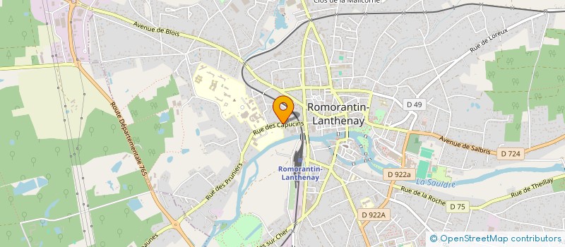 localisation de l'entreprise MONSIEUR MARCEL DEBEIRE  ROMORANTIN-LANTHENAY