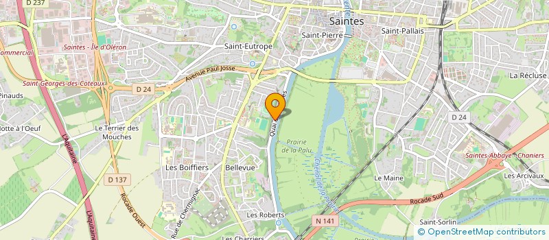 localisation de l'entreprise MONSIEUR MARCEL DEBOUTROIS à SAINTES
