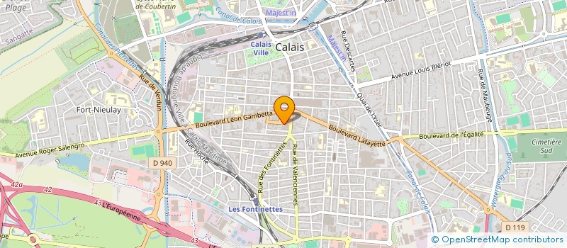 localisation de l'entreprise MONSIEUR MARCEL DECREQUY à CALAIS