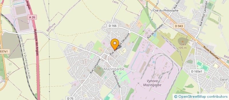 localisation de l'entreprise MONSIEUR MARCEL DECROIX  MAZINGARBE