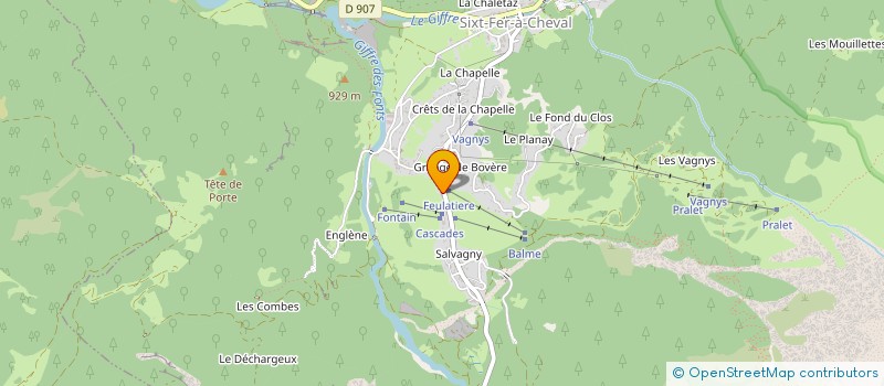 localisation de l'entreprise MONSIEUR MARCEL DEFFAYET  SIXT-FER-A-CHEVAL