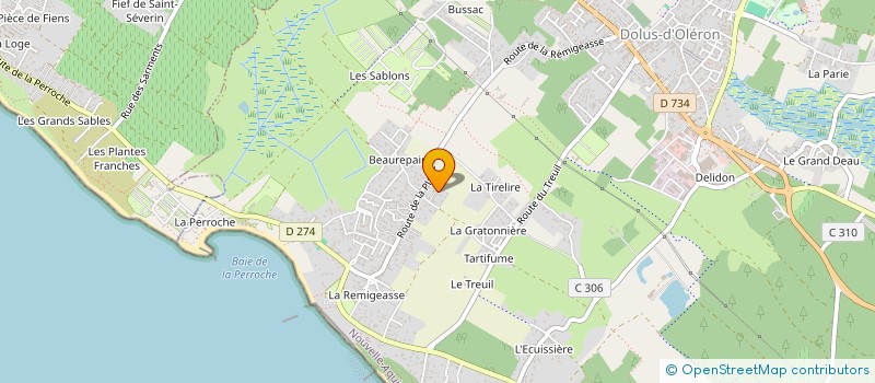 localisation de l'entreprise MONSIEUR MARCEL DELALANDE  DOLUS-D'OLERON