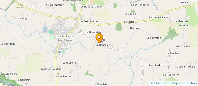 localisation de l'entreprise MONSIEUR MARCEL DELAUNAY  SAINT-OUEN-DES-ALLEUX