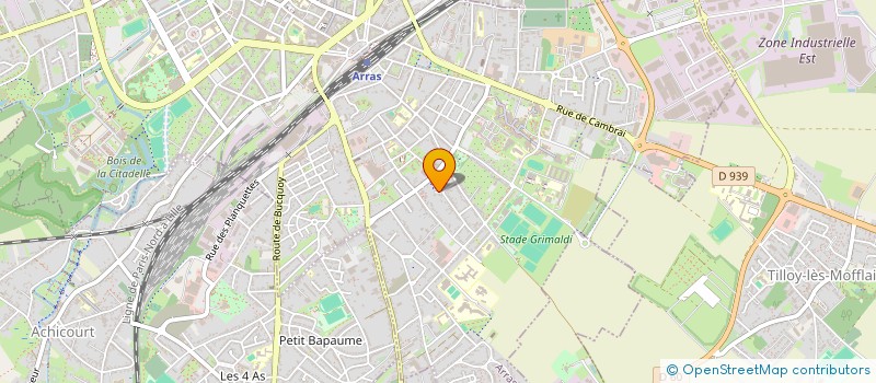 localisation de l'entreprise MONSIEUR MARCEL DELBECQ à ARRAS