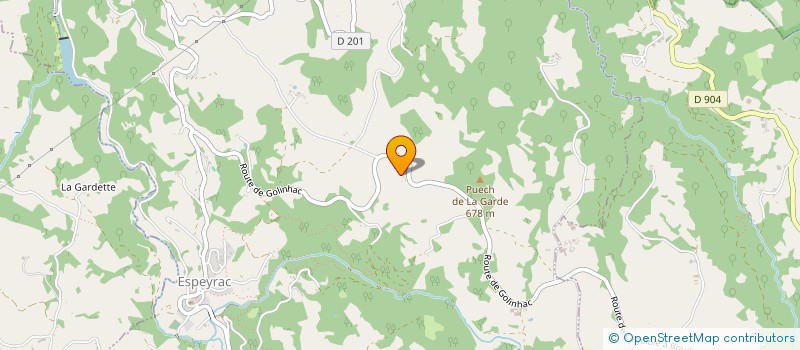 localisation de l'entreprise MONSIEUR MARCEL DELBOUIS  ESPEYRAC