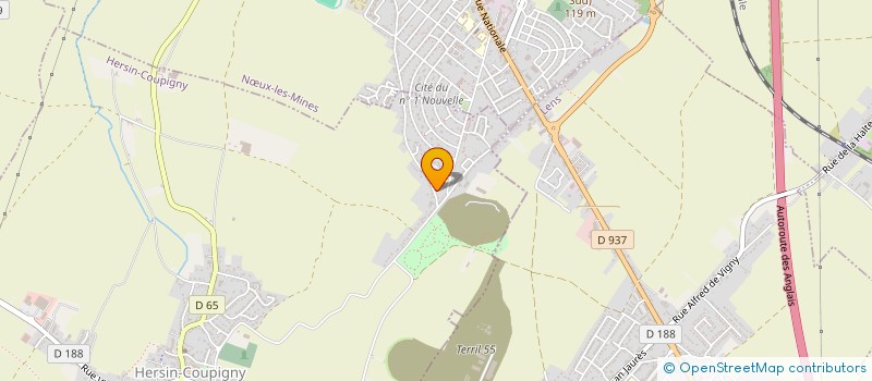 localisation de l'entreprise MONSIEUR MARCEL DELVILLE  HERSIN-COUPIGNY