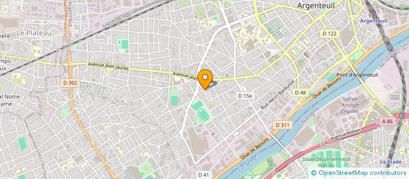 localisation de l'entreprise MONSIEUR MARCEL DIEUX à ARGENTEUIL