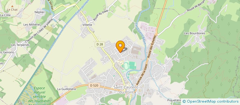 localisation de l'entreprise MONSIEUR MARCEL DIEUX  SAINT-LAURENT-DU-PONT