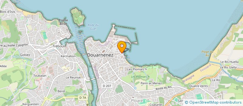 localisation de l'entreprise MONSIEUR MARCEL DONNART à DOUARNENEZ