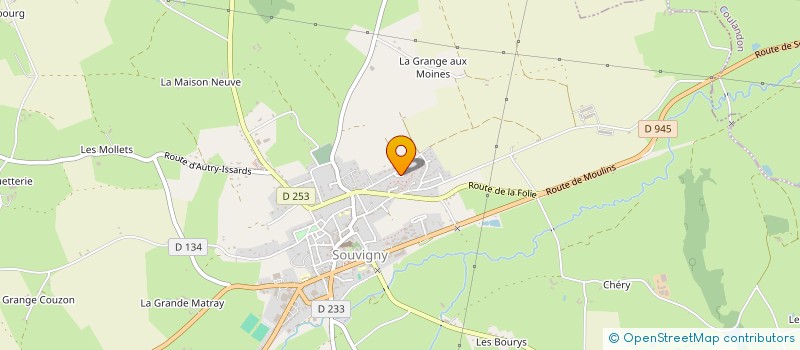 localisation de l'entreprise MONSIEUR MARCEL DUBOIS  AUTRY-ISSARDS