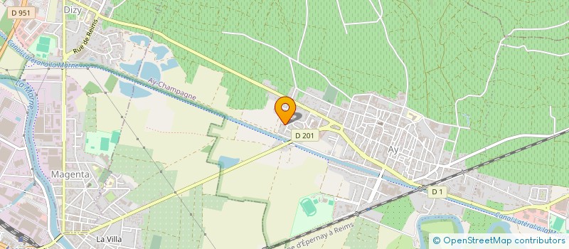 localisation de l'entreprise MONSIEUR MARCEL DUCHE  AY-CHAMPAGNE