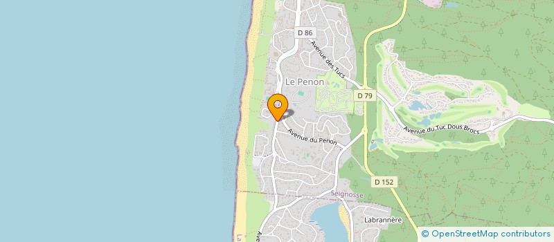 localisation de l'entreprise MONSIEUR MARCEL DUFOURCET  SEIGNOSSE