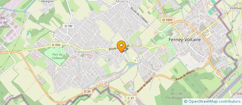 localisation de l'entreprise MONSIEUR MARCEL DUPONT à PREVESSIN-MOENS