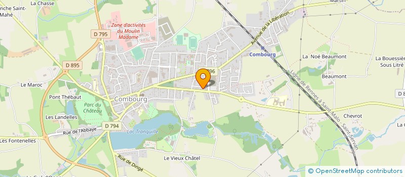 localisation de l'entreprise MONSIEUR MARCEL DURAND  COMBOURG