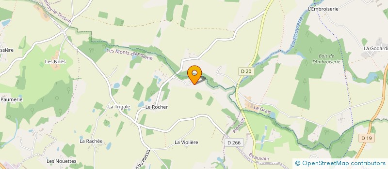 localisation de l'entreprise MONSIEUR MARCEL DUVAL à LES MONTS-D'ANDAINE