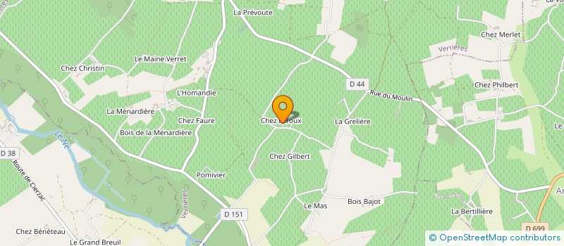 localisation de l'entreprise MONSIEUR MARCEL DUVERNEUIL à VERRIERES