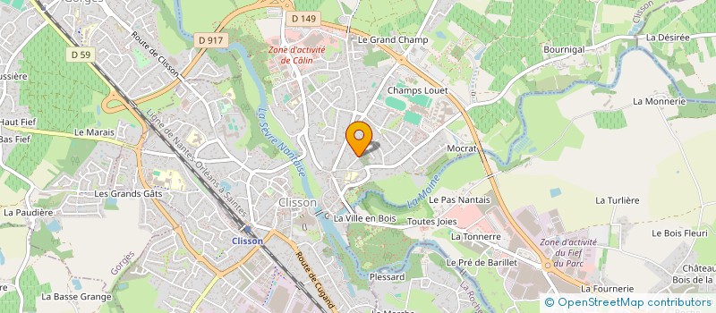 localisation de l'entreprise MONSIEUR MARCEL EMERIAU à CLISSON