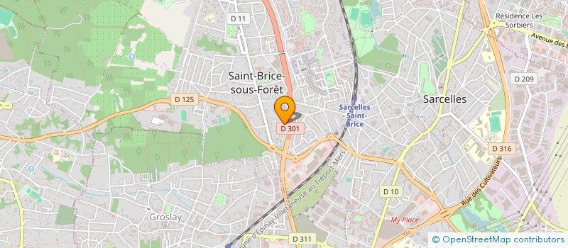 localisation de l'entreprise MONSIEUR MARCEL EMLEK  ST BRICE SOUS FORET