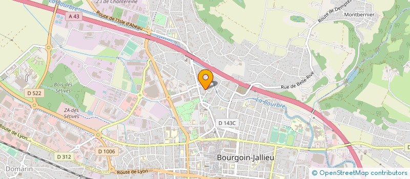 localisation de l'entreprise MONSIEUR MARCEL ESTEVE à BOURGOIN-JALLIEU
