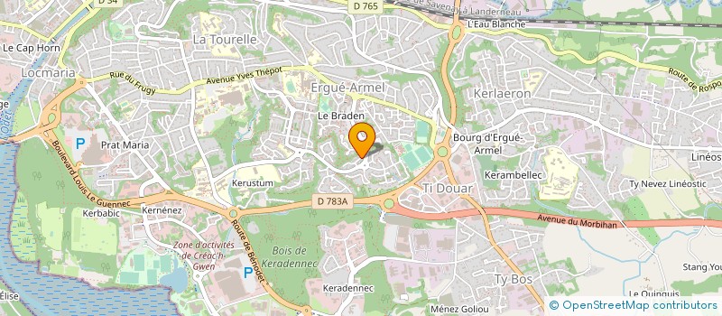 localisation de l'entreprise MONSIEUR MARCEL EYDOUX à QUIMPER