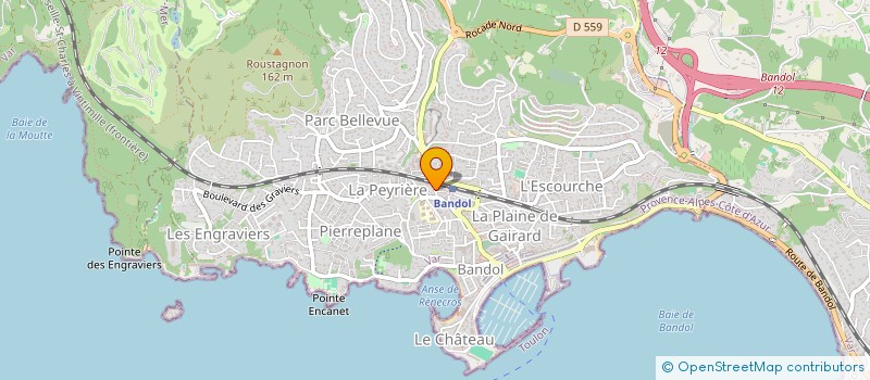 localisation de l'entreprise MONSIEUR MARCEL FALUGI  BANDOL