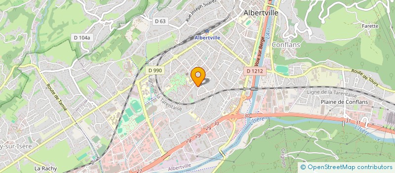 localisation de l'entreprise MONSIEUR MARCEL FANJAS  ALBERTVILLE