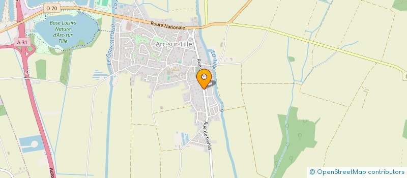 localisation de l'entreprise MONSIEUR MARCEL FAVET  ARC-SUR-TILLE