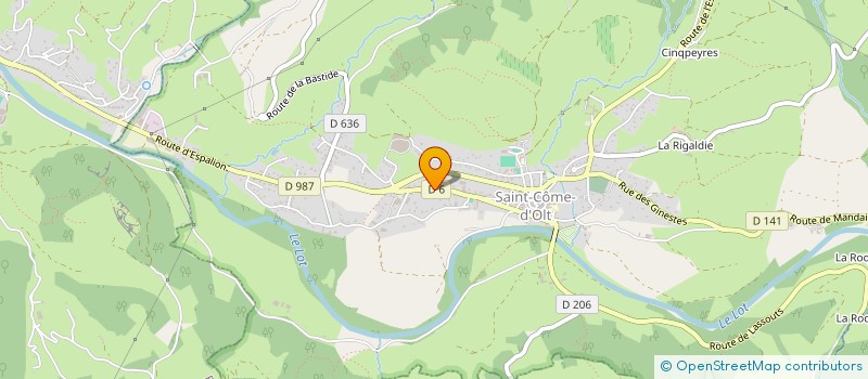 localisation de l'entreprise MONSIEUR MARCEL FAVIER  SAINT-COME-D'OLT