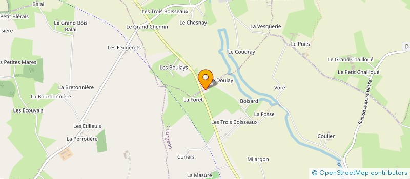localisation de l'entreprise MONSIEUR MARCEL FERRE à COURGEON