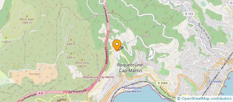 localisation de l'entreprise MONSIEUR MARCEL FERRETTINI à ROQUEBRUNE-CAP-MARTIN