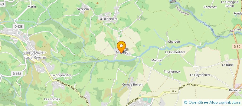 localisation de l'entreprise MONSIEUR MARCEL FILLON  CHABANIERE