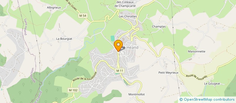 localisation de l'entreprise MONSIEUR MARCEL FORAND à SAINT-HEAND
