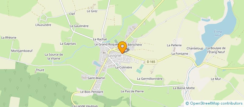 localisation de l'entreprise MONSIEUR MARCEL FOURNIER  JUVIGNE