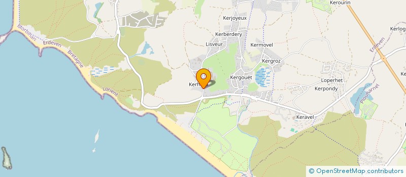 localisation de l'entreprise MONSIEUR MARCEL-FRANCOIS HUET  ERDEVEN