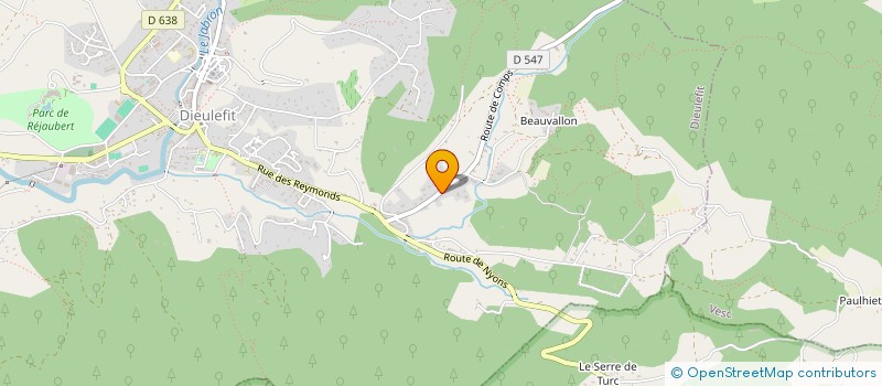 localisation de l'entreprise MONSIEUR MARCEL FRIGIERE  DIEULEFIT