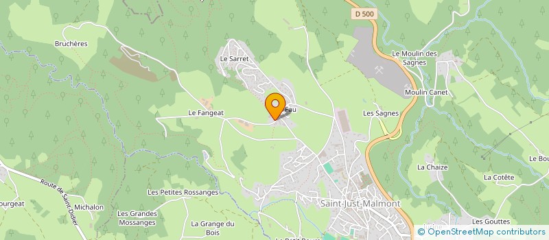 localisation de l'entreprise MONSIEUR MARCEL FURNON  SAINT-JUST-MALMONT