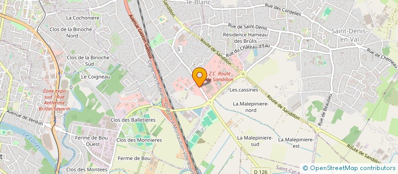localisation de l'entreprise MONSIEUR MARCEL GALINANT  SAINT-JEAN-LE-BLANC