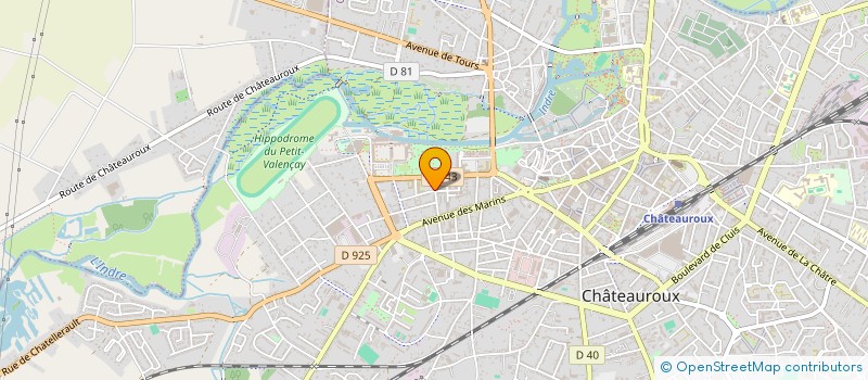 localisation de l'entreprise MONSIEUR MARCEL GALLAND à CHATEAUROUX