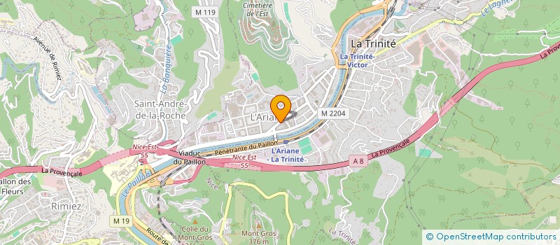 localisation de l'entreprise MONSIEUR MARCEL GAMBA à NICE