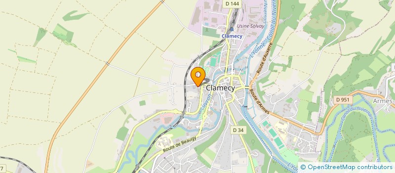 localisation de l'entreprise MONSIEUR MARCEL GANDOIS à CLAMECY