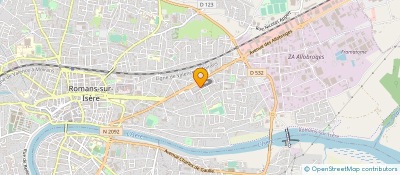 localisation de l'entreprise MONSIEUR MARCEL GARCIA  ROMANS-SUR-ISERE