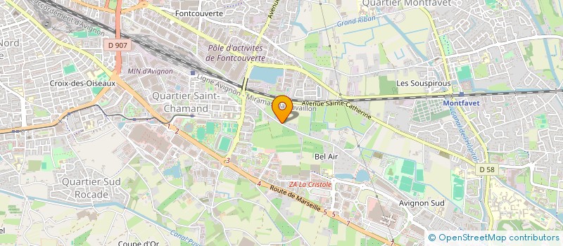 localisation de l'entreprise MONSIEUR MARCEL GARCIN  AVIGNON