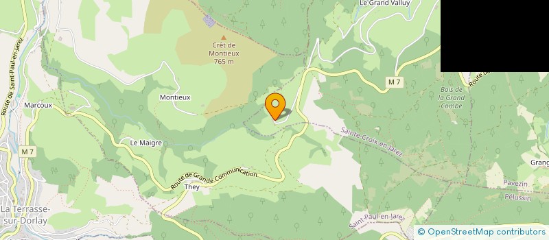 localisation de l'entreprise MONSIEUR MARCEL GARDON  SAINTE-CROIX-EN-JAREZ