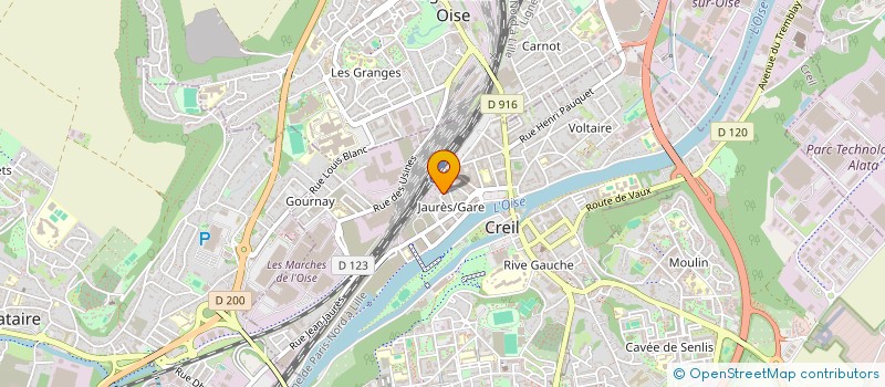 localisation de l'entreprise MONSIEUR MARCEL GASCOUIN à CREIL
