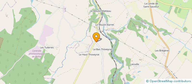 localisation de l'entreprise MONSIEUR MARCEL GAUBERT  BELLAC