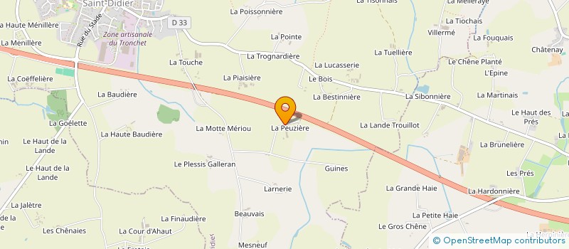 localisation de l'entreprise MONSIEUR MARCEL GAUDICHE à SAINT-DIDIER