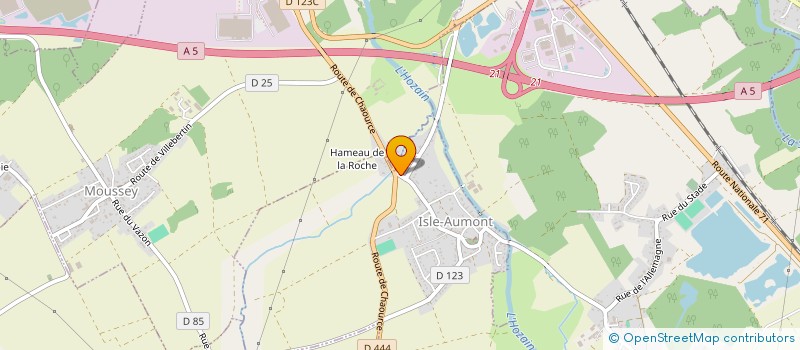 localisation de l'entreprise MONSIEUR MARCEL GAUTHIER à ISLE-AUMONT