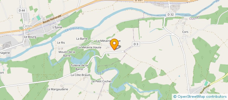 localisation de l'entreprise MONSIEUR MARCEL GAUTHIER à CIRON