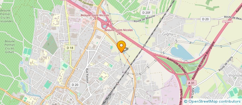 localisation de l'entreprise MONSIEUR MARCEL GAUTHROT  CHOREY-LES-BEAUNE